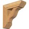 Ekena Millwork Funston Slat Rough Sawn Bracket w/ Offset Brace, Western Red Cedar, 6"W x 18"D x 18"H BKT0604X18X18FST06RWR - alternate 1